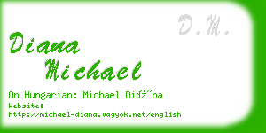 diana michael business card